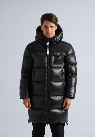 JACK1T Winter jacket 'Ghost' in Black: front