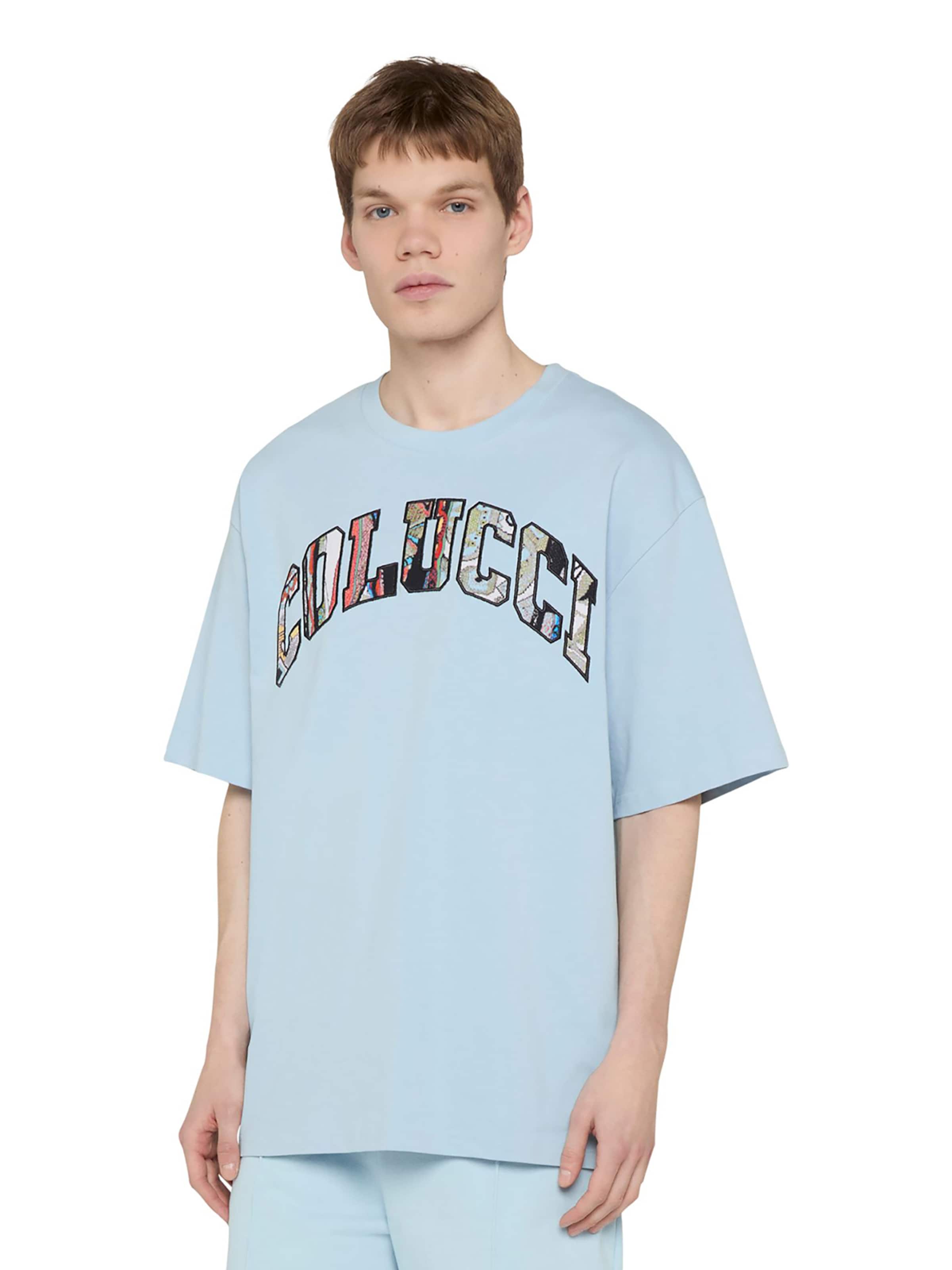 Colucci Shirt 'College Logo' in Blue: front