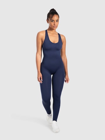 Smilodox Jumpsuit ' Seamless Elsie ' in Blau: Vorderseite