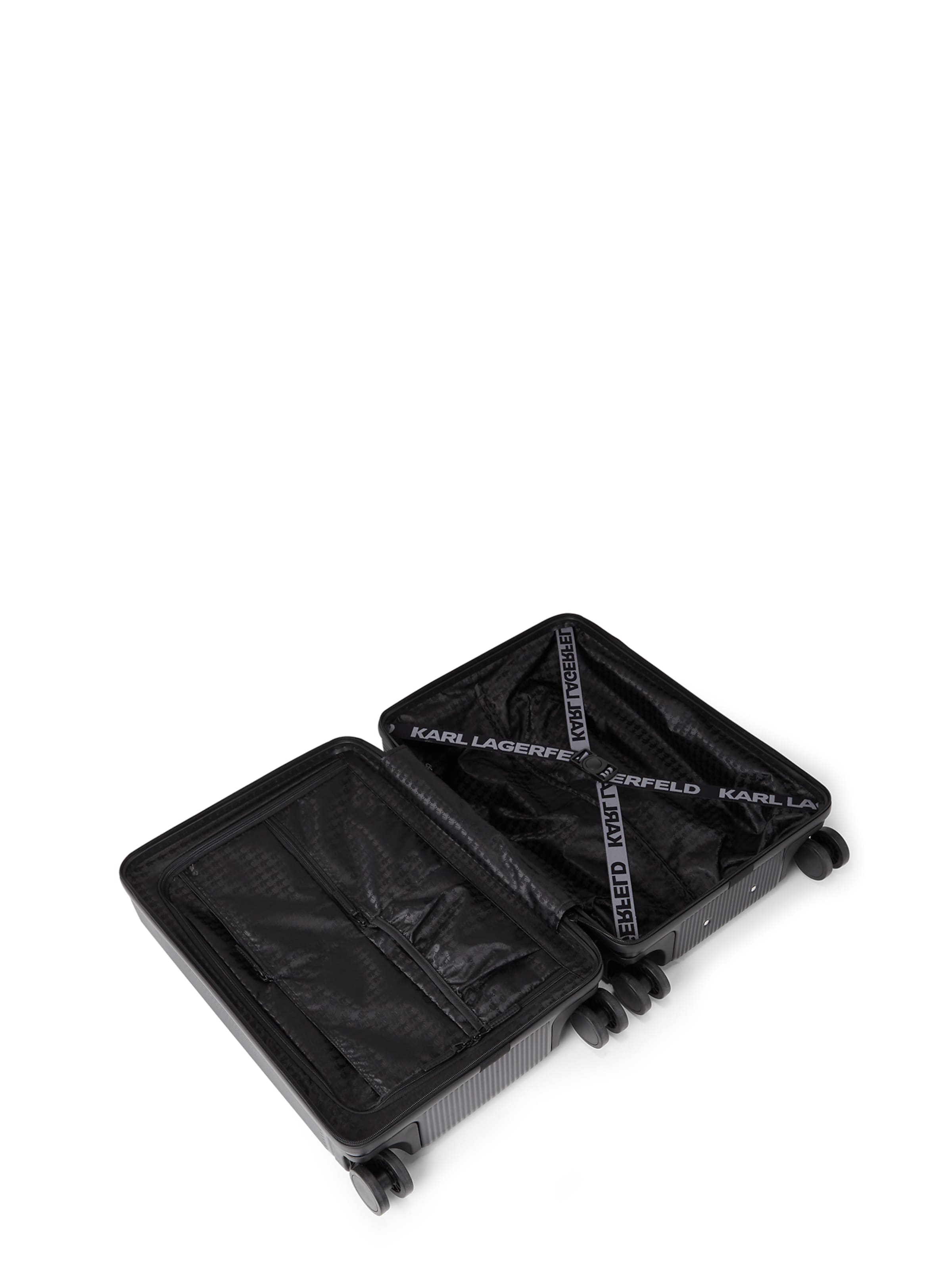 Trolley 'IKON' di Karl Lagerfeld in nero