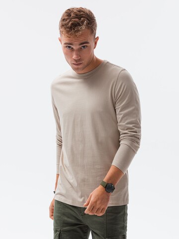 Ombre Shirt 'L138' in Beige: voorkant