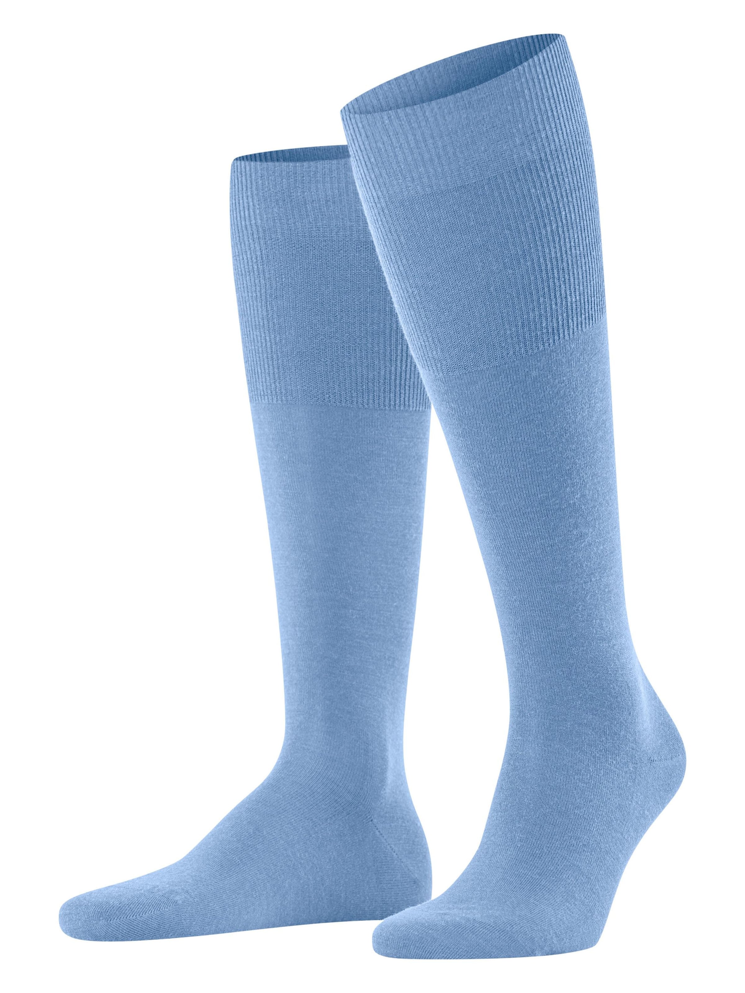 FALKE Knee High Socks 'Airport' in Blue: front