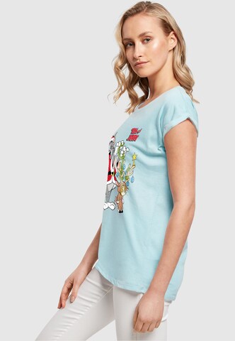 ABSOLUTE CULT Shirt 'Tom And Jerry - Reindeer' in Blauw