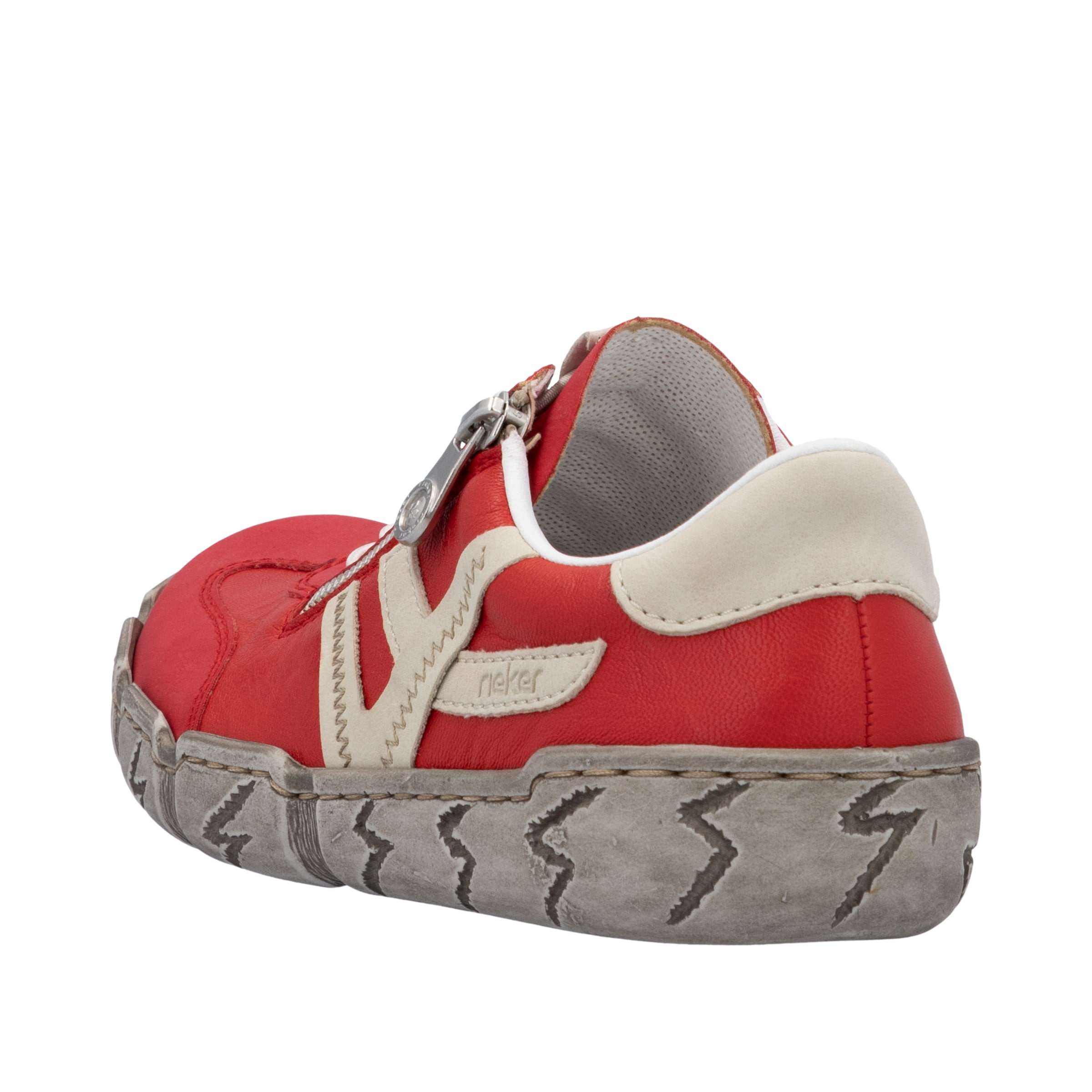 Baskets basses Rieker en rouge