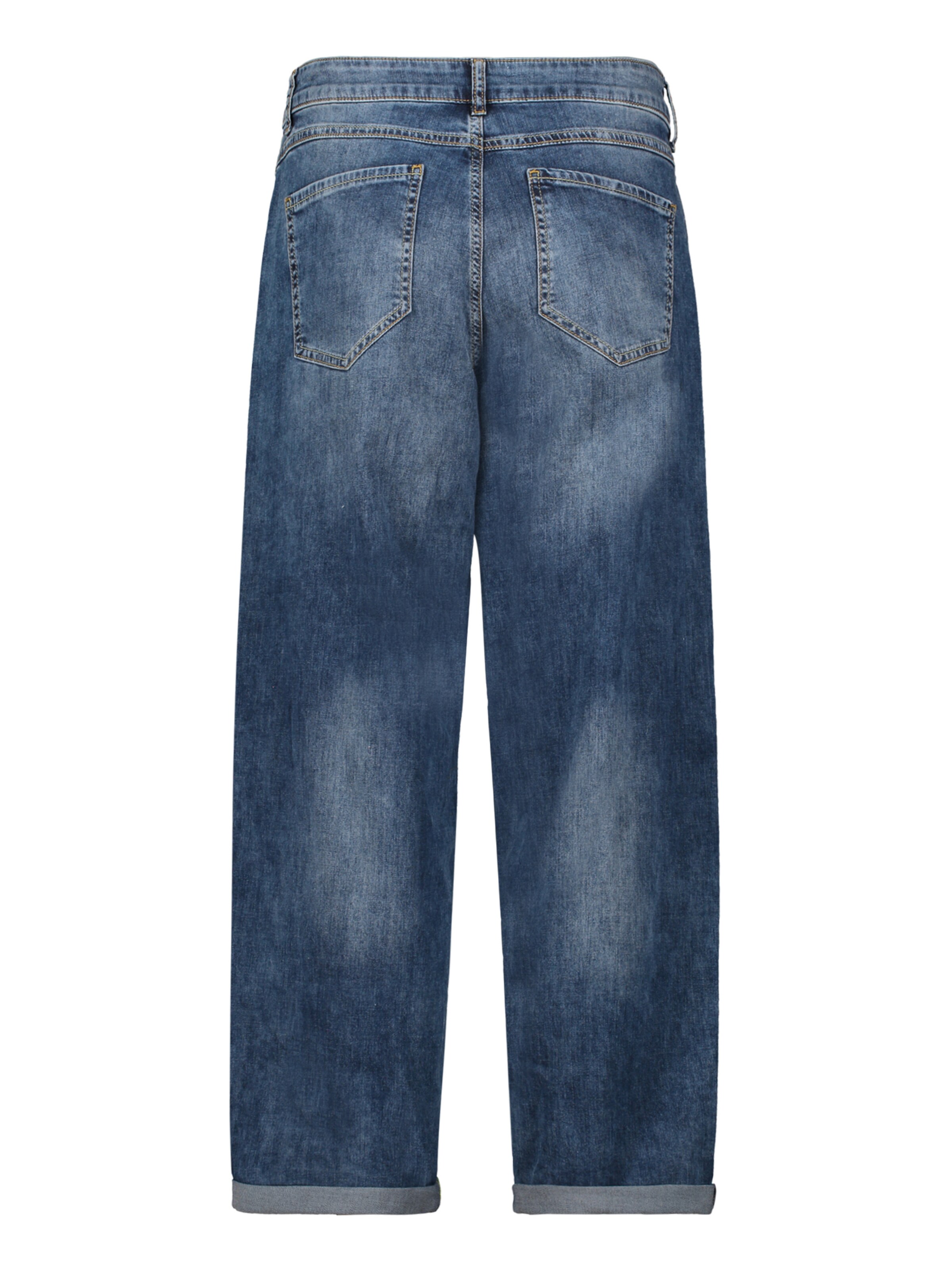 Loosefit Jean 'Used Look' Cartoon en bleu