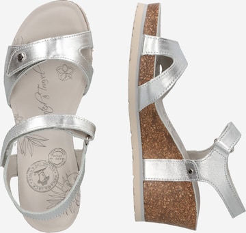 PANAMA JACK Páskové sandály 'Julia' – stříbrná