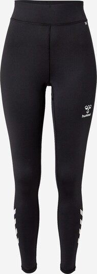 Hummel Sporthose in schwarz / weiß, Produktansicht