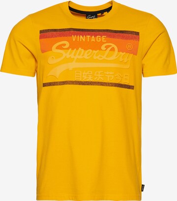 T-Shirt 'Cali' Superdry en jaune : devant