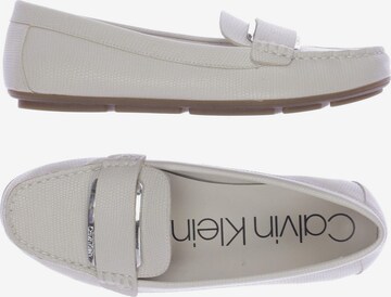 Calvin Klein Flats & Loafers in 37 in White: front