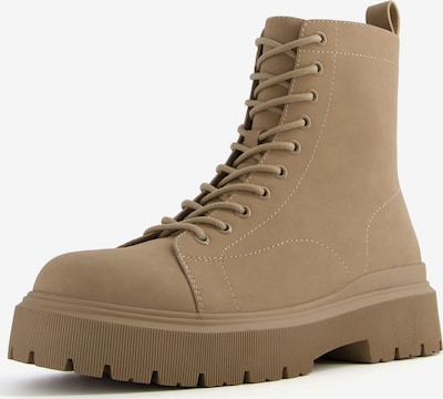 Bershka Lace-Up Boots in Sand, Item view