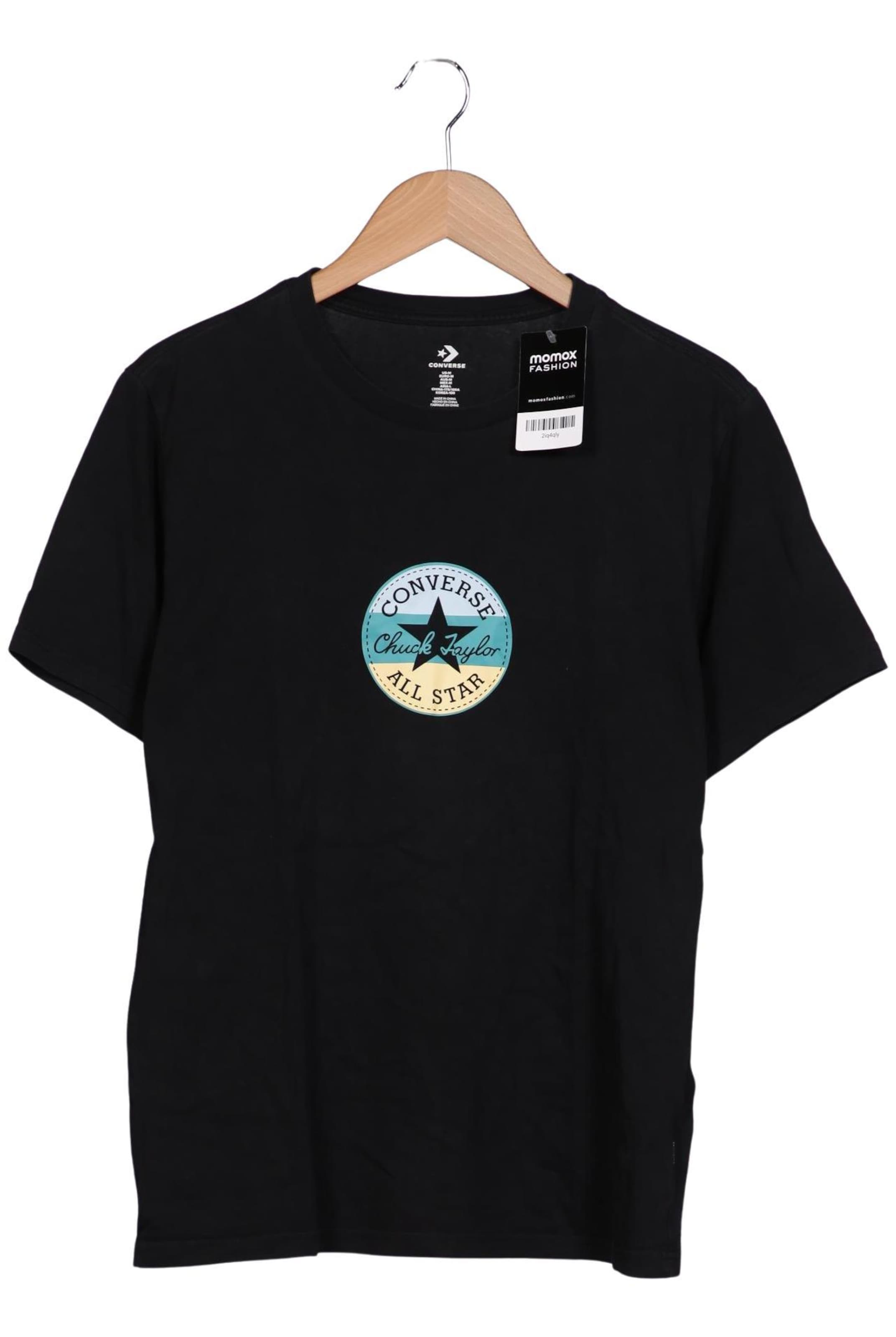 CONVERSE T-Shirt M in Schwarz: Vorderseite