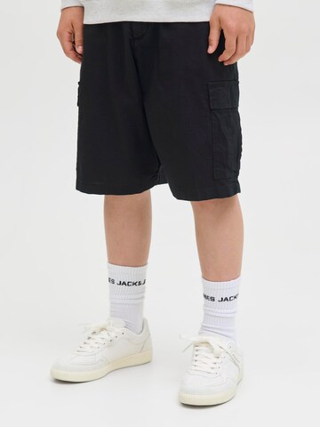 Jack & Jones Junior Loosefit Broek in Zwart: voorkant