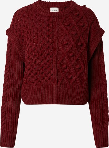 ABOUT YOU x Laura Giurcanu Sweater 'Melanie' in Red: front