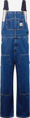 Carhartt WIP Regular Tuinbroek jeans in Blauw: voorkant