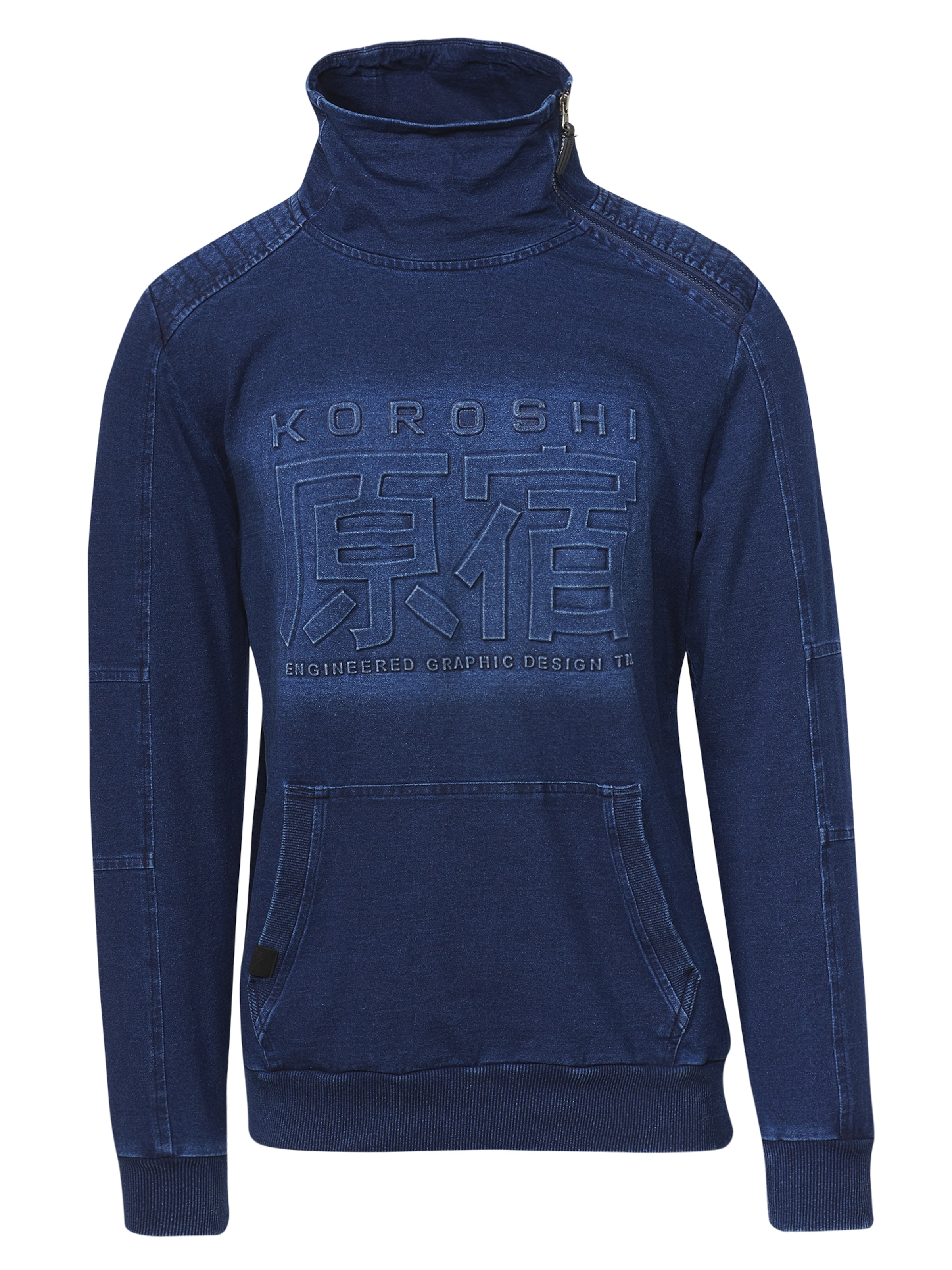Felpa di KOROSHI in blu: frontale