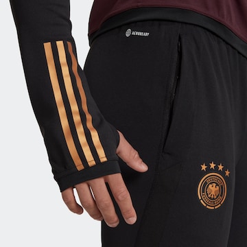 melns ADIDAS PERFORMANCE Šaurs Sporta bikses 'Germany Tiro 23 '