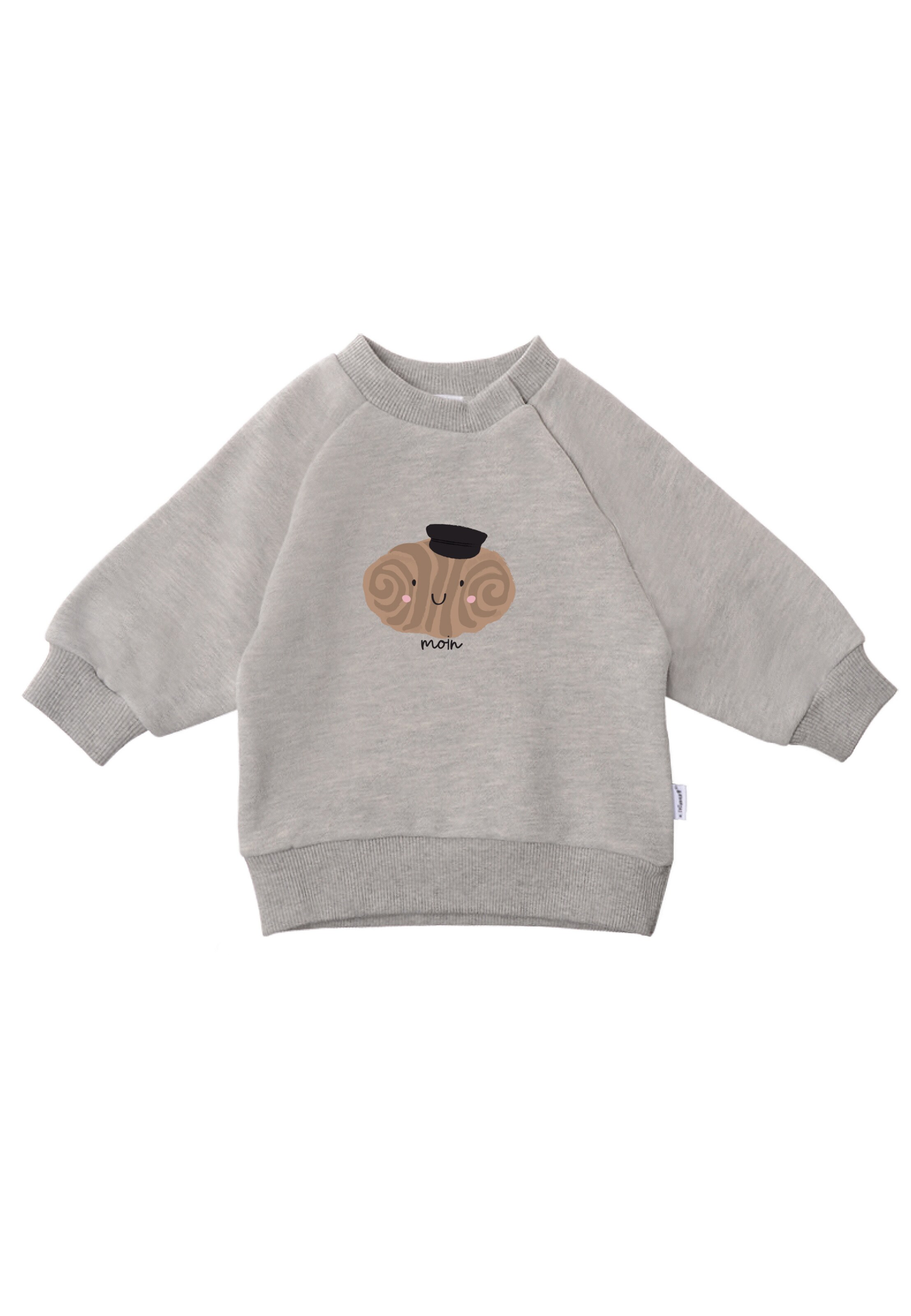 LILIPUT Sweatshirt 'Franzbrötchen' in Grey: front