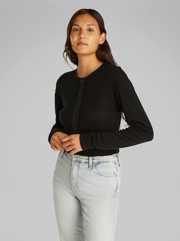 Calvin Klein Jeans Shirt in Zwart: voorkant