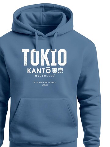 Neverless Sweatshirt 'Tokio' in Blue