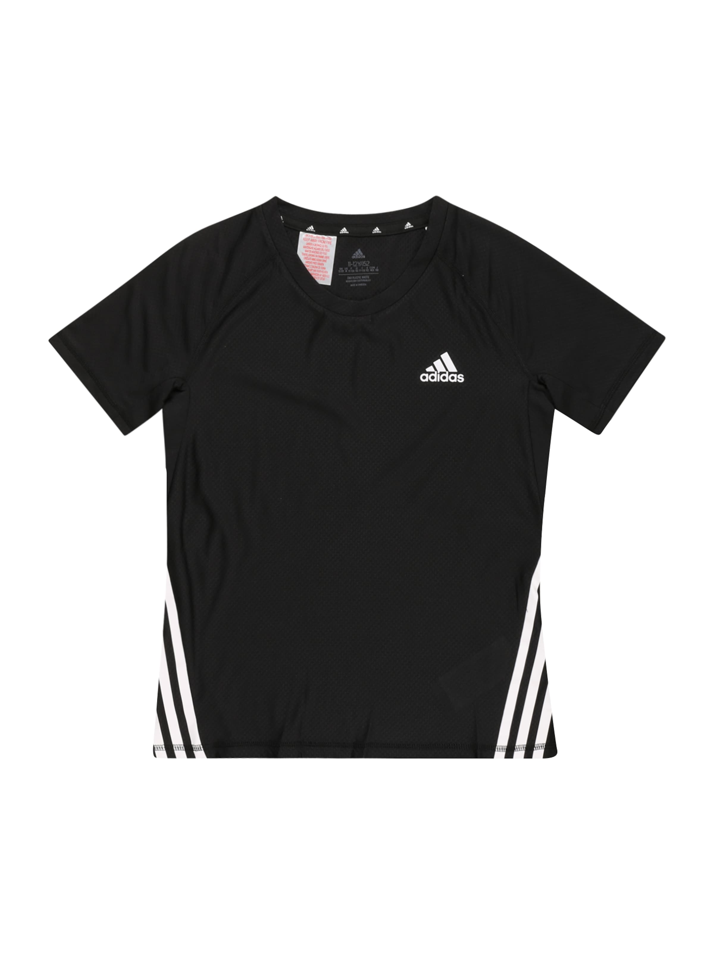 ADIDAS SPORTSWEAR Функционална тениска в черно: отпред