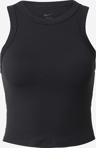 NIKE Sporttop 'ONE' in Zwart: voorkant