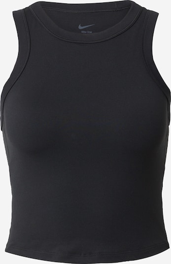 NIKE Sportski top 'ONE' u tamo siva / crna, Pregled proizvoda