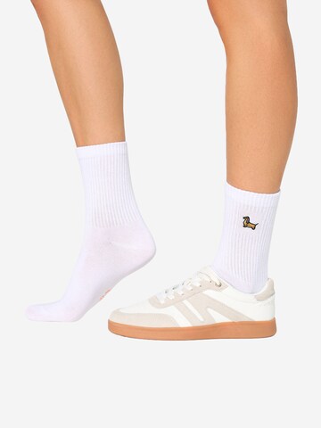 Nur Die Socks ' Good Vibes Tennis ' in White