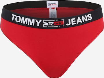 String Tommy Jeans Curve en rouge : devant