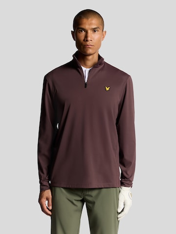 Lyle & Scott Sweatshirt 'Golf Course' in Lila: voorkant