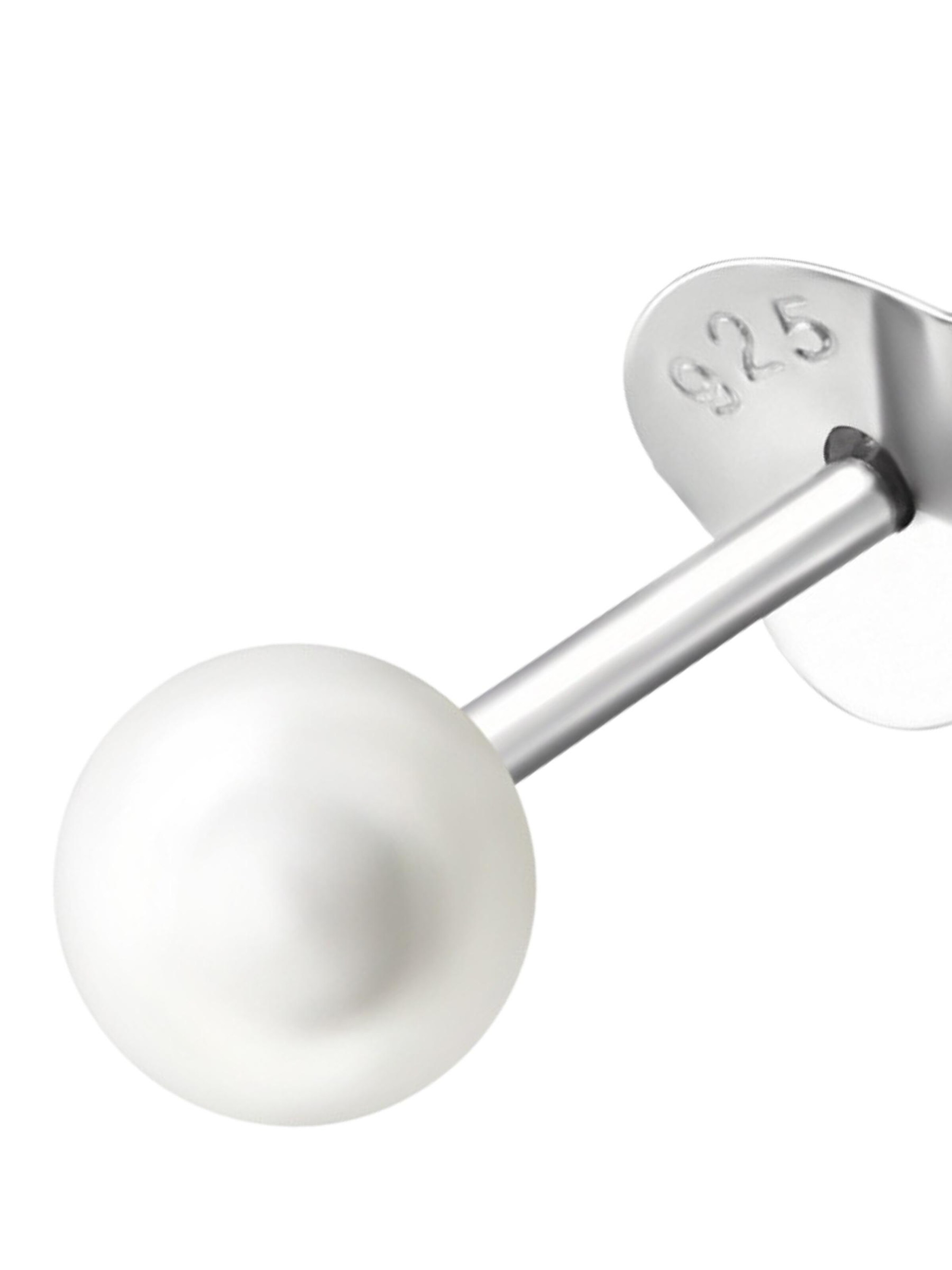 Maxte Earrings 'Oorknopjes' in White