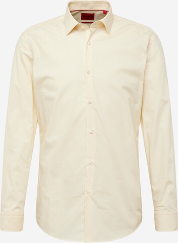 HUGO Button Up Shirt 'Jenno' in Yellow: front