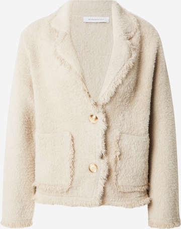 Geacă tricotată 'Sena' de la RINO & PELLE pe gri: față