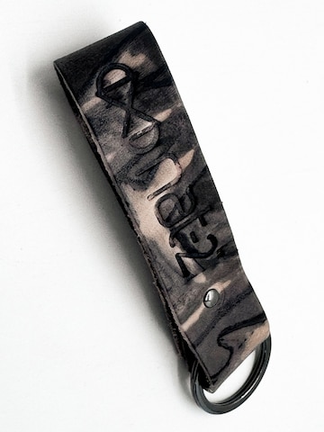 NAT-2 Key Ring 'nat-2™ Leather Keychain rusted tan' in Pink