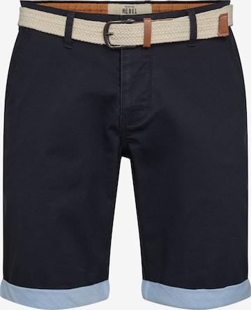 Redefined Rebel Regular Панталон Chino 'Myles' в синьо: отпред