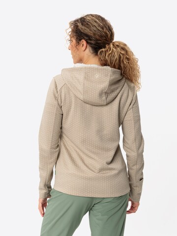 VAUDE Sports sweat jacket 'Skomer' in Beige