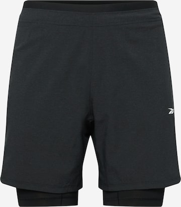 Reebok Sportbroek in Zwart: voorkant