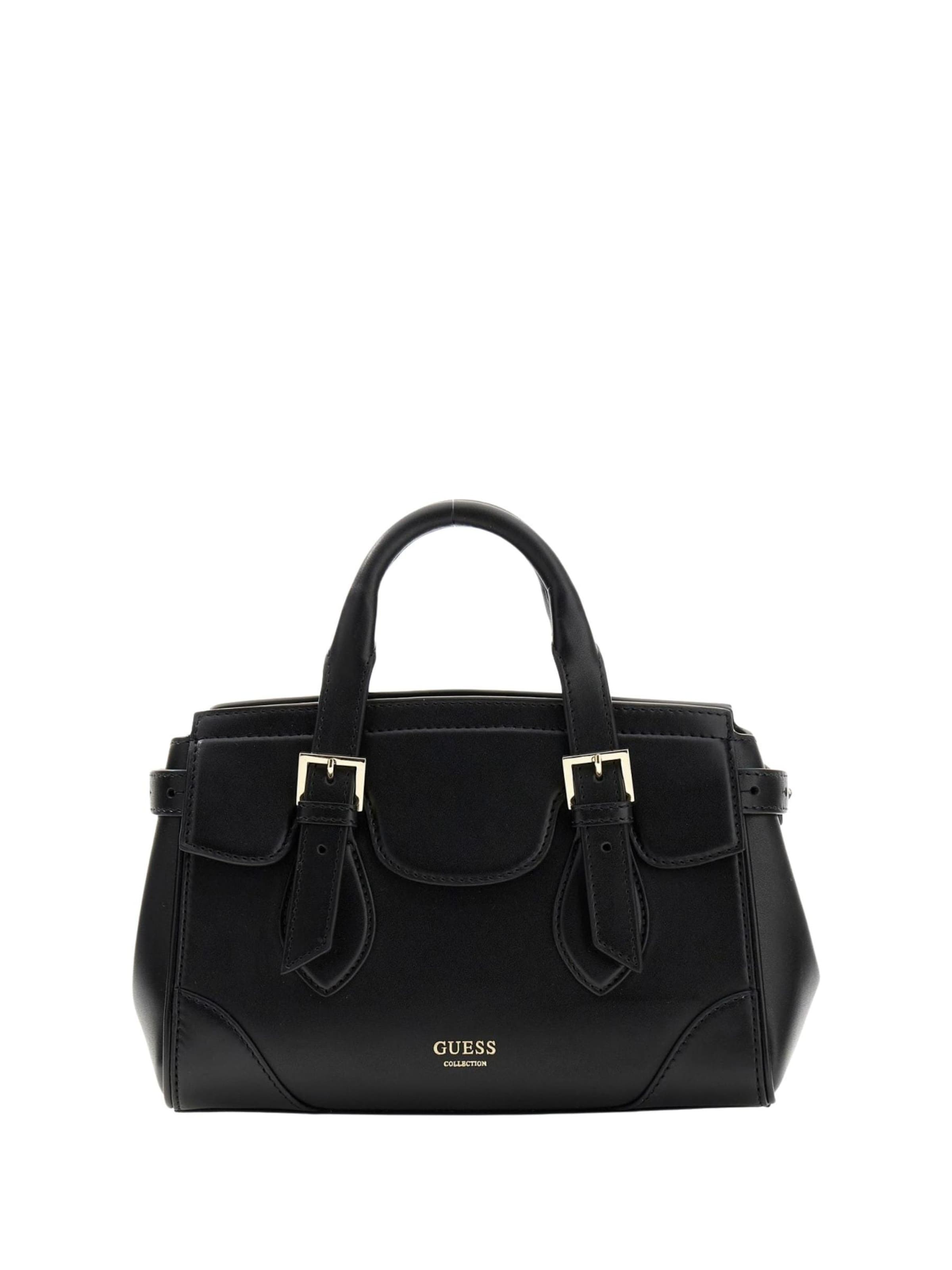 GUESS - Bolso de hombro 'Guess Sac Bandoulière Diana Maxi Satchel Black' en negro: frente