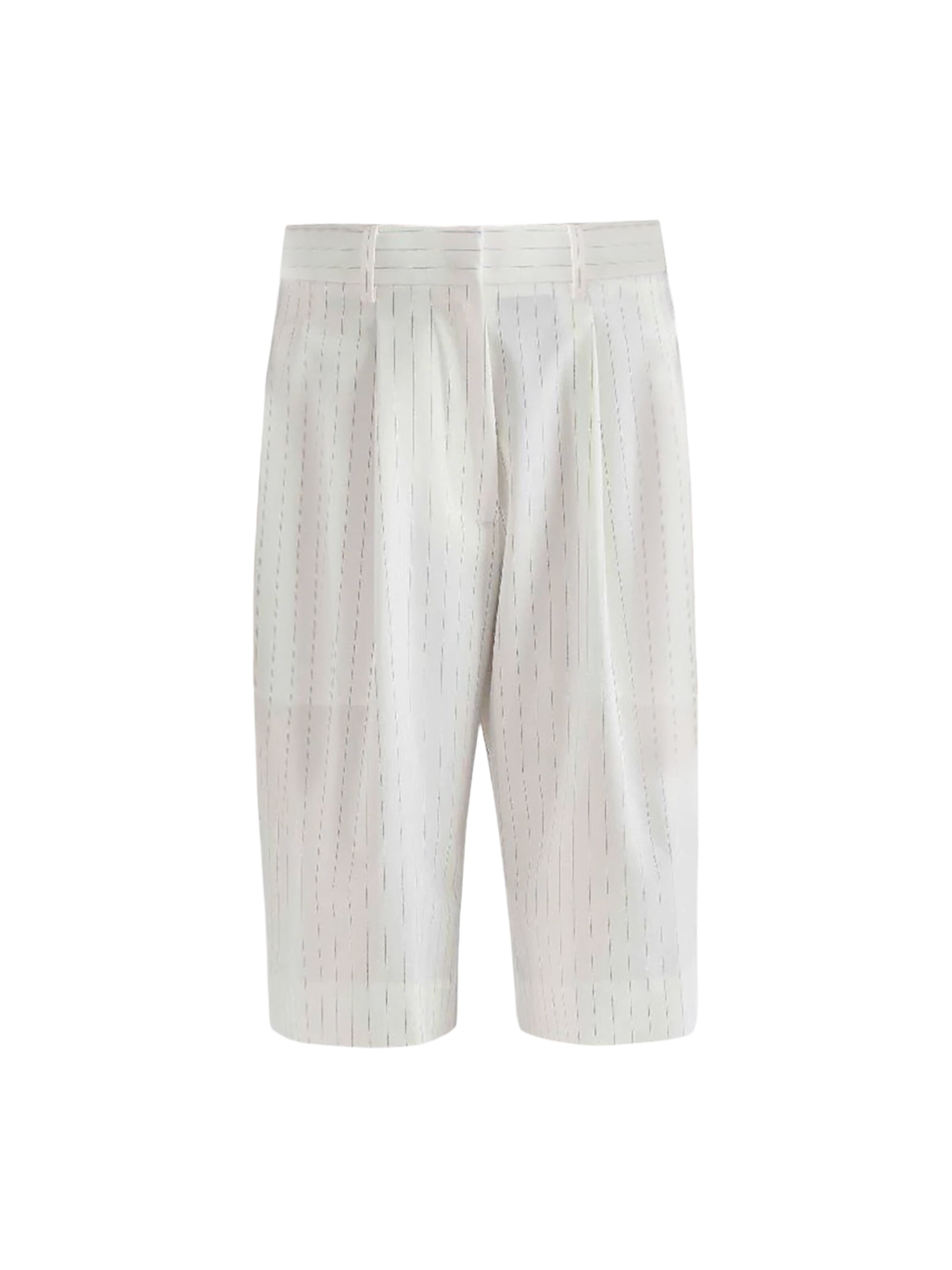 regular Pantaloni con pieghe di Meimeij in bianco: frontale