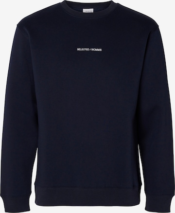 Sweat-shirt 'Hankie' SELECTED HOMME en bleu : devant