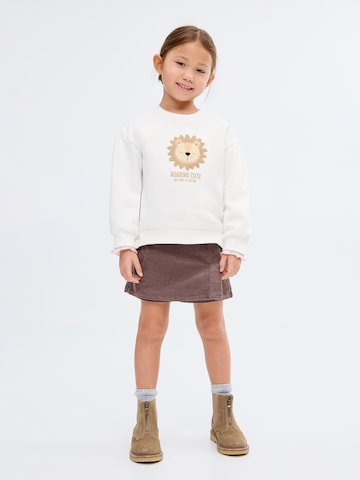 MANGO KIDS Mikina 'ROAR' – bílá: přední strana
