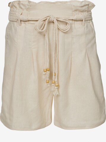 Orsay Wide leg Bandplooibroek 'Verlin' in Beige: voorkant