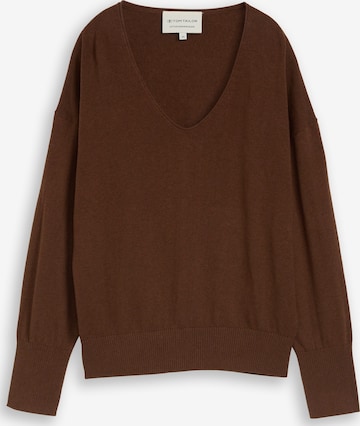 Pull-over TOM TAILOR en marron : devant