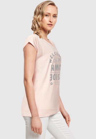 ABSOLUTE CULT Shirt 'Welcome To Upside Down' in Pink