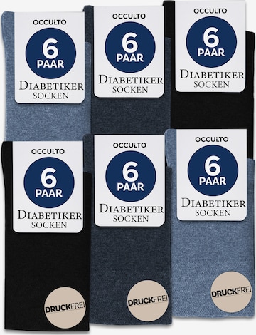 Occulto Socks 'Oliver' in Blue: front
