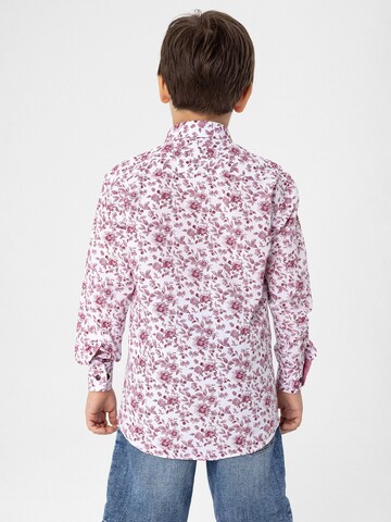 Coupe slim Chemise Daniel Hills en rouge