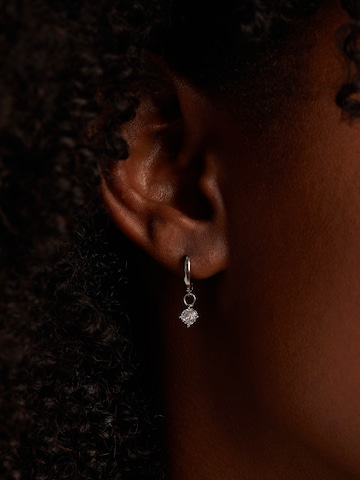 Boucles d'oreilles 'Klassisch' Lucardi en argent : devant