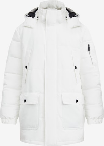 Finn Flare Winter Coat in White: front