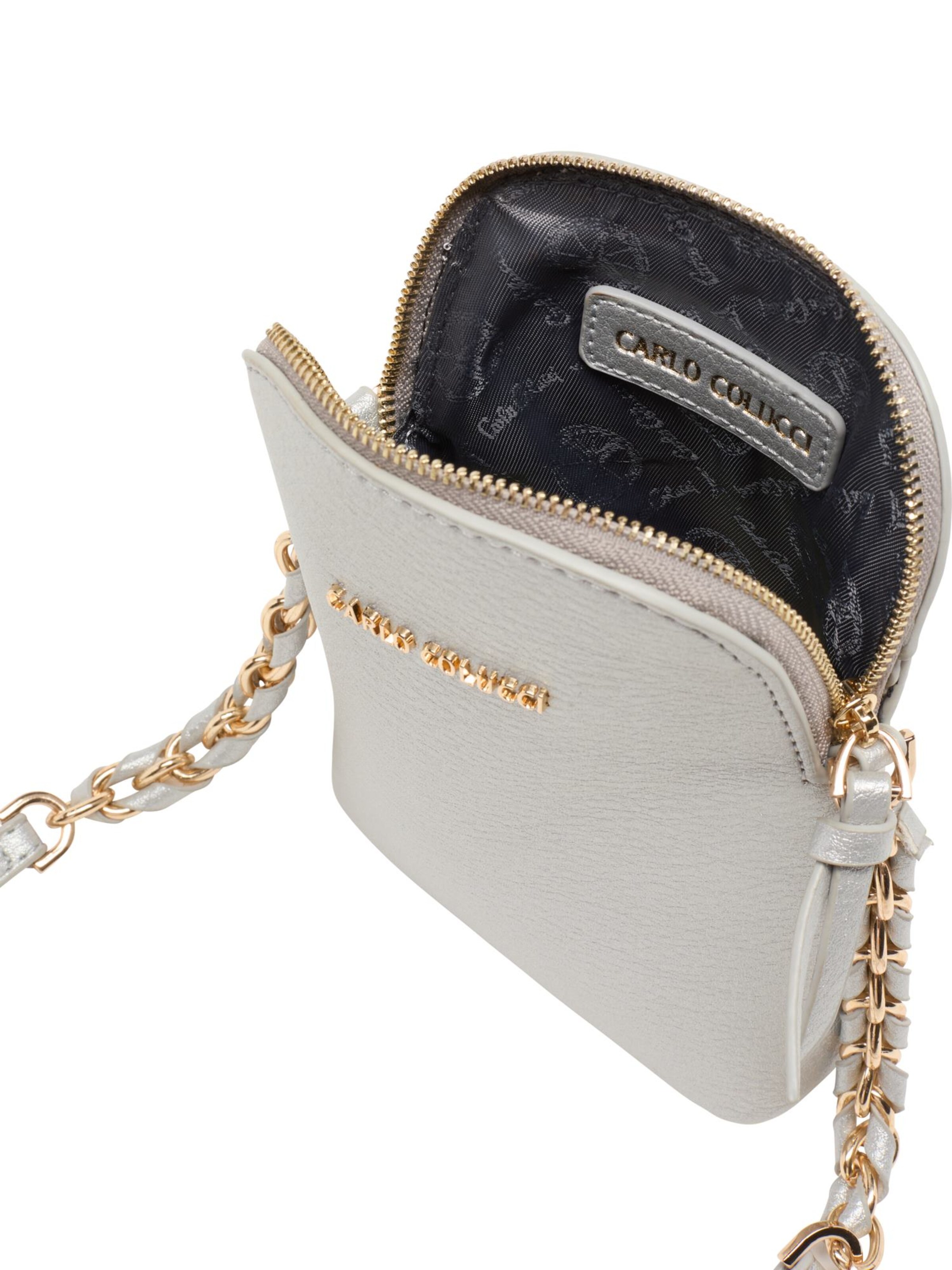 Sac à bandoulière 'Delai' Carlo Colucci en argent