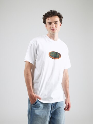 balts Carhartt WIP T-Krekls 'Spiral': no priekšpuses