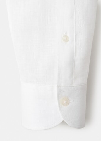 MANGO MAN Slim fit Button Up Shirt 'Tucan' in White